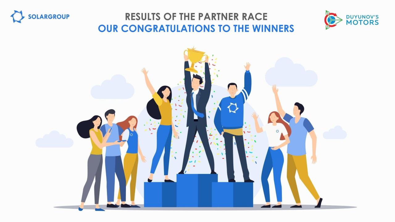 Results of the Partner Race: sharing the achievements and congratulating the winners