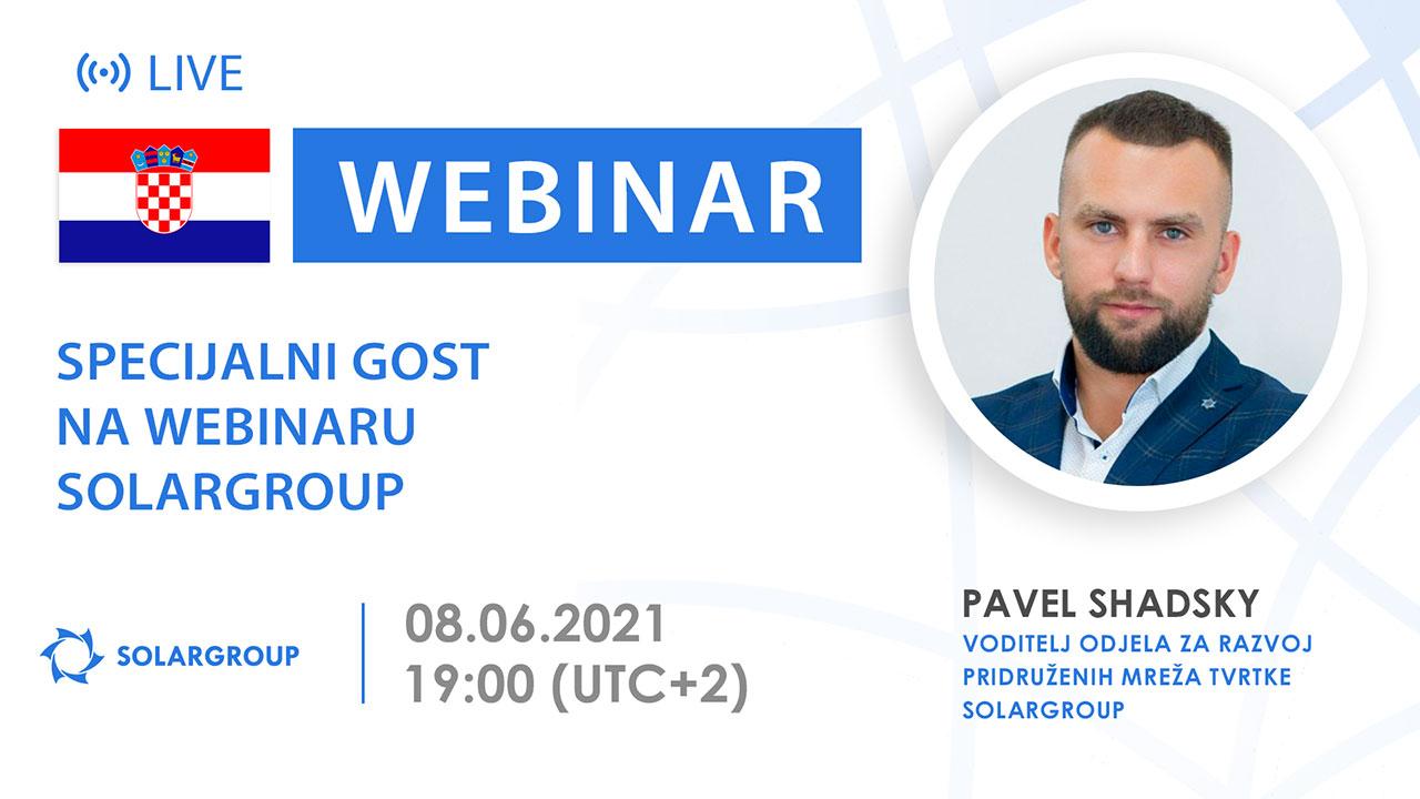 Croatia. Specijalni gost na webinaru SOLARGROUP