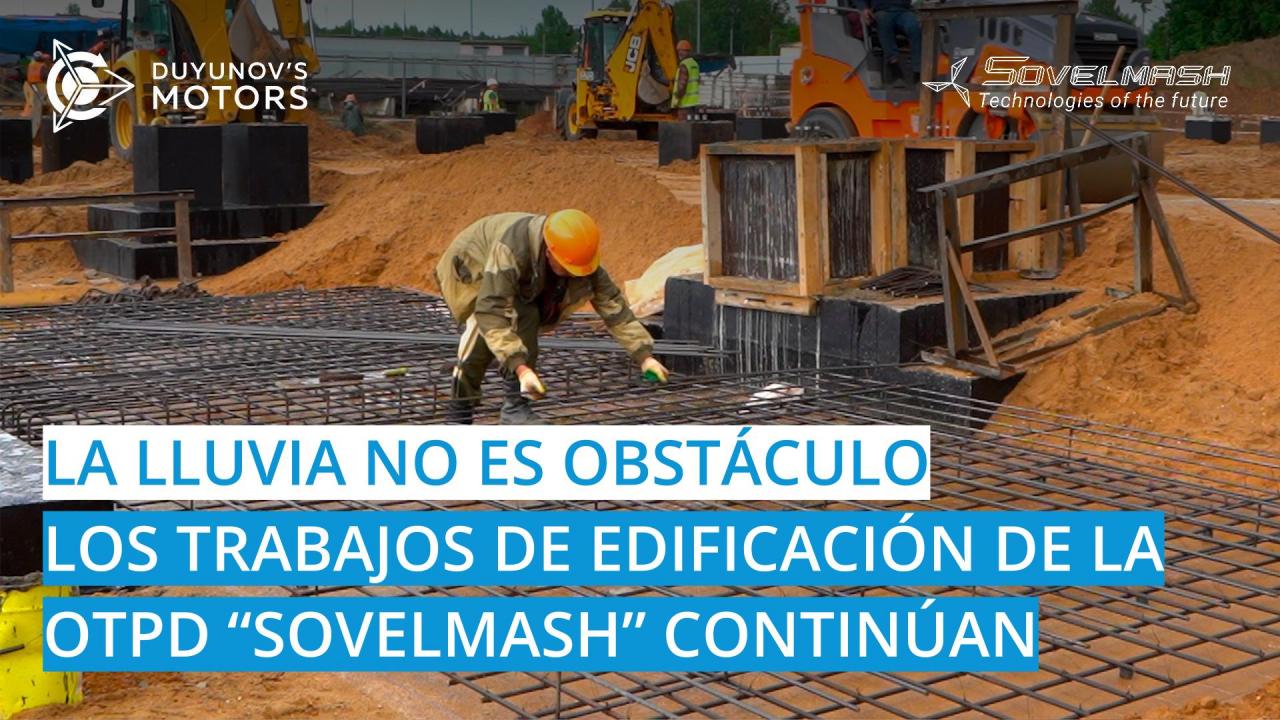 La lluvia no es un obstáculo: los trabajos de edificación de la OTPD continúan