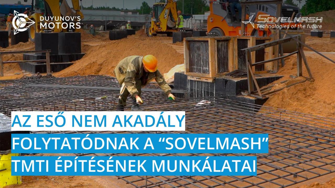 Az eső nem akadály: folytatódnak a TMTI építésének munkálatai