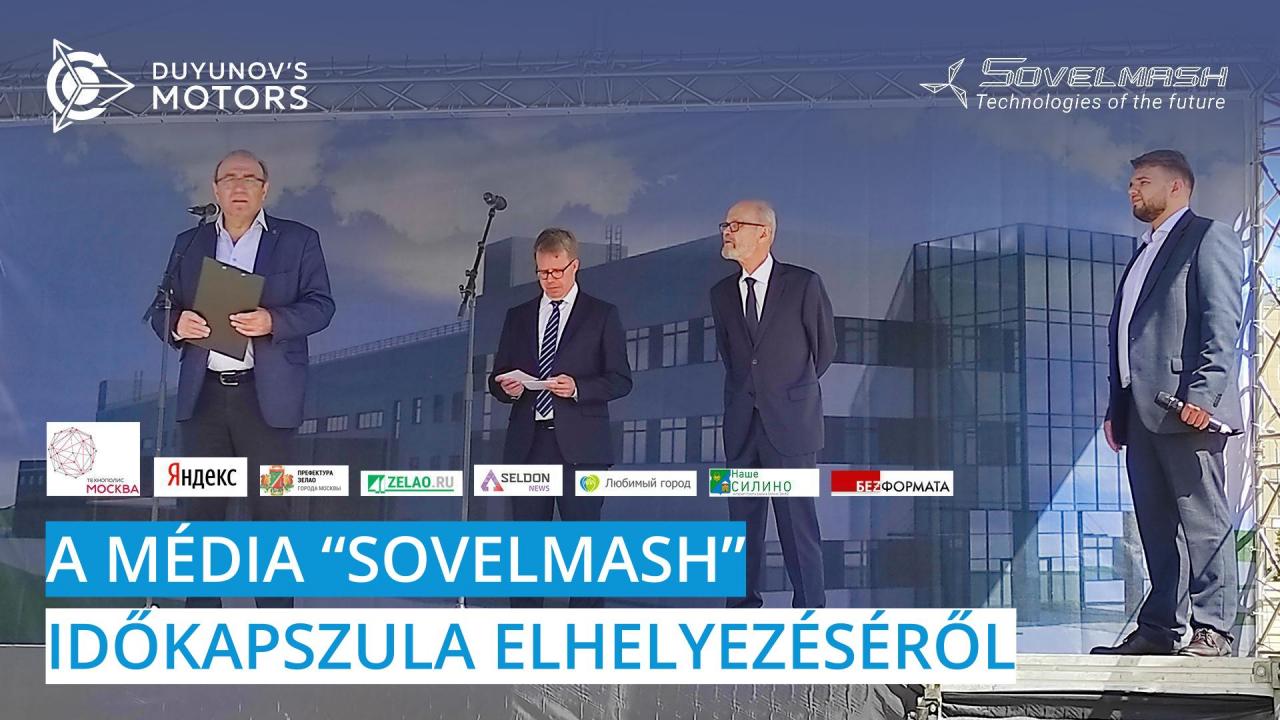 A média a „Sovelmash" időkapszula elhelyezéséről