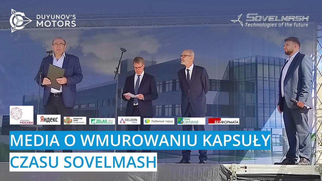 Media o wmurowaniu kapsuły czasu Sovelmash