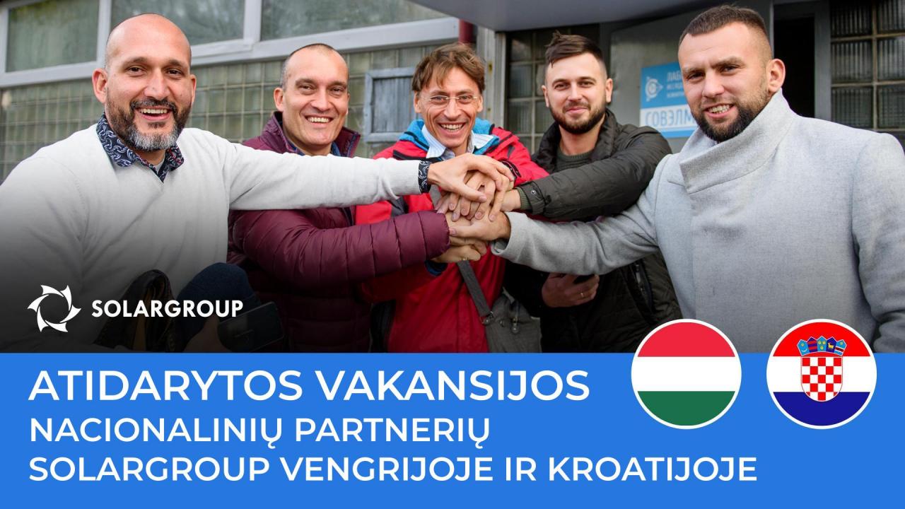 Atidarytos SOLARGROUP nacionalinių partnerių Vengrijoje ir Kroatijoje vakansijos