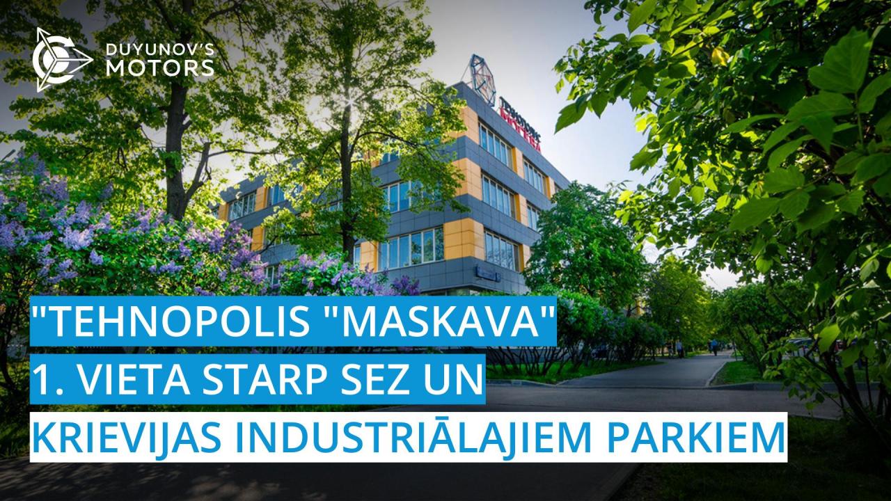 "Tehnopolis "Maskava" – pirmais Krievijas industriālo parku reitingā