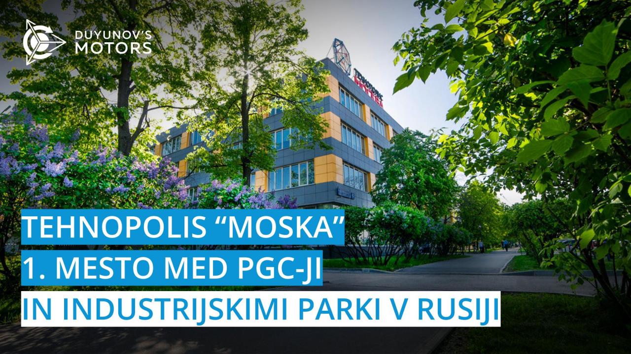 Tehnopolis "Moskva" je prvi na lestvici industrijskih parkov v Rusiji