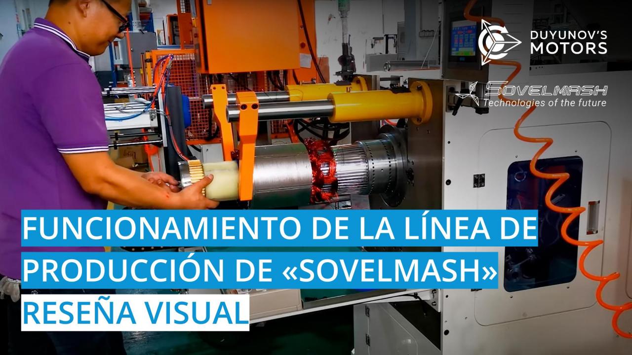 Funcionamiento de la línea de producción de "Sovelmash": reseña visual