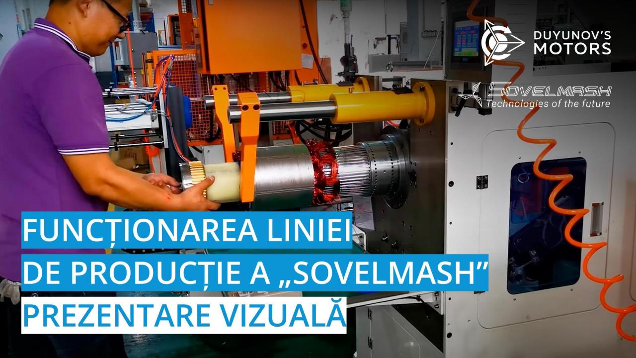 Funcționarea liniei de producție a Sovelmash”: prezentare vizuală