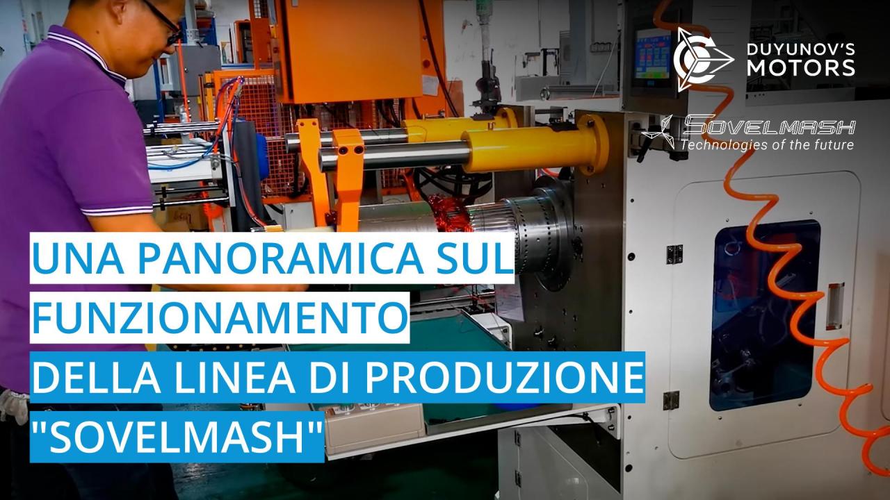 Una panoramica sul funzionamento della linea di produzione "Sovelmash"