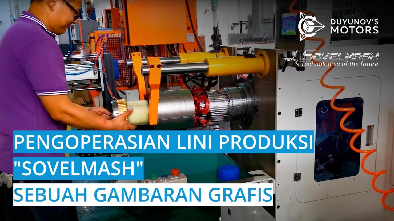 Pengoperasian lini produksi "Sovelmash": sebuah gambaran grafis