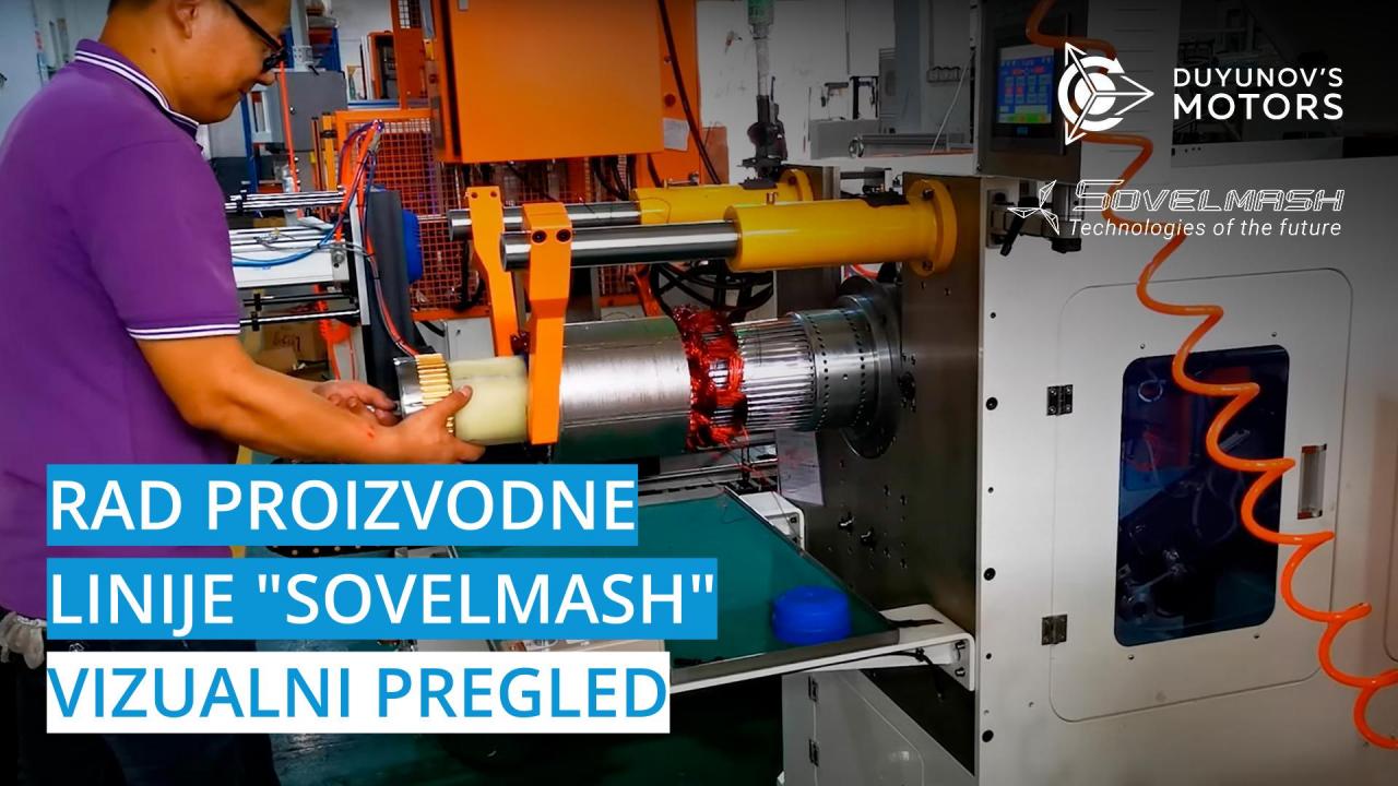 Rad proizvodne linije "Sovelmash": vizualni pregled