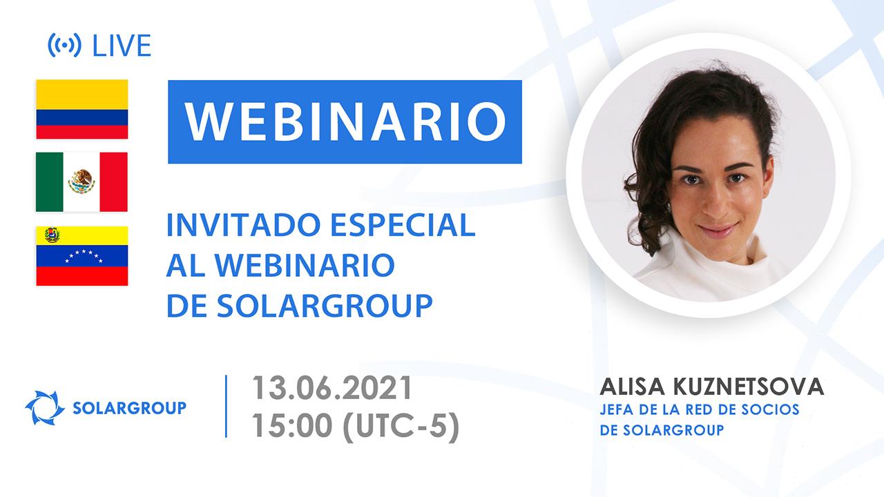 Latinoamerica. Invitado especial al webinario de SOLARGROUP