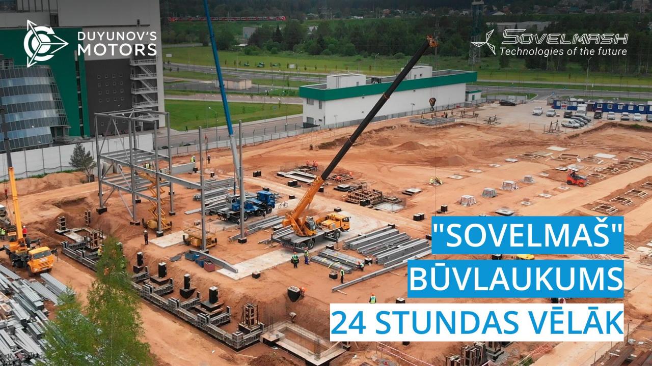 "Sovelmaš" būvlaukums  24 stundas vēlāk