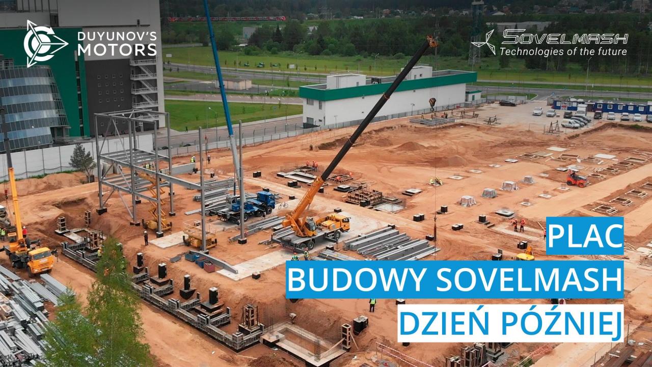 Plac budowy Sovelmash  dzień później