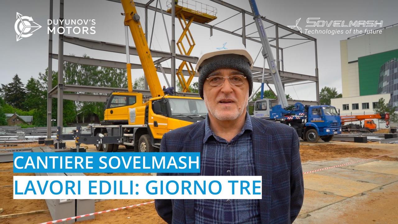 Cantiere Sovelmash / Lavori edili, giorno tre