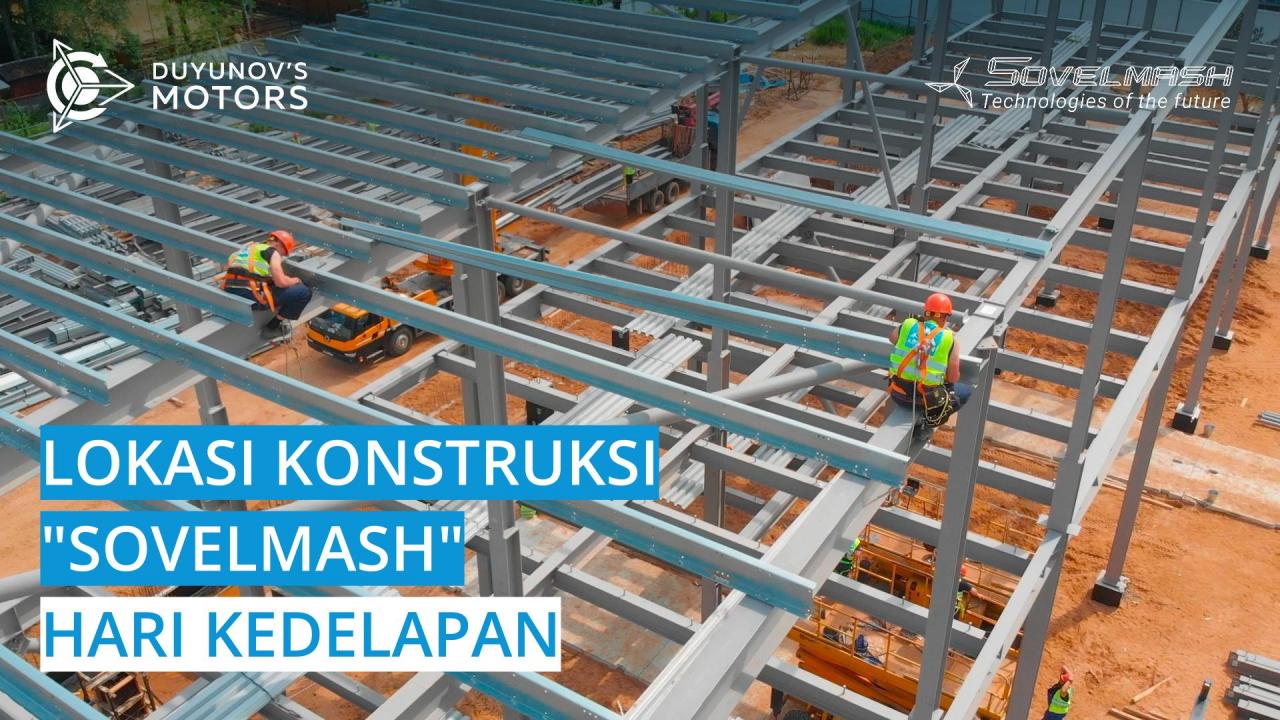 Lokasi konstruksi "Sovelmash" /  Hari kedelapan