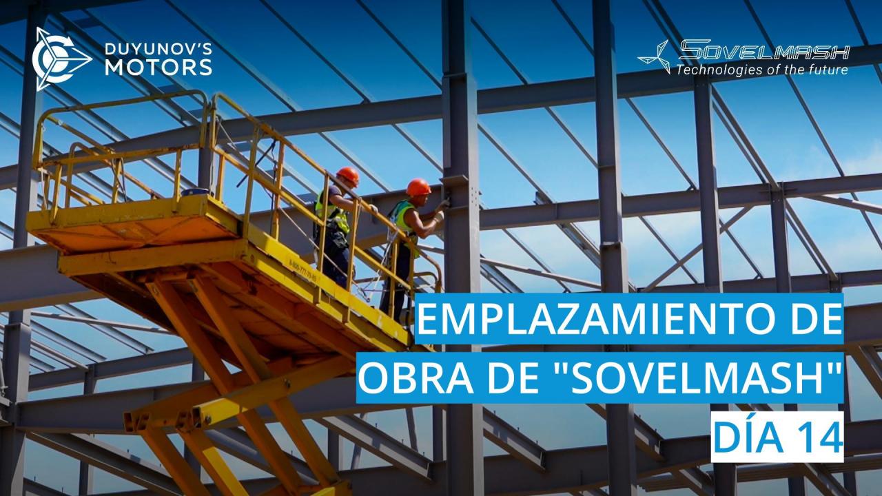 Emplazamiento de obra de "Sovelmash" / Día 14