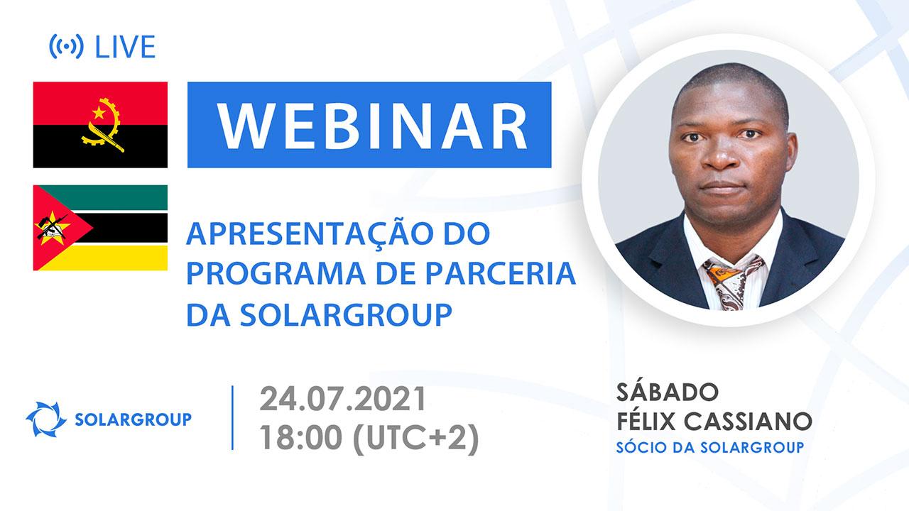 Mozambique / Angola. Apresentação do programa de parceria da SOLARGROUP