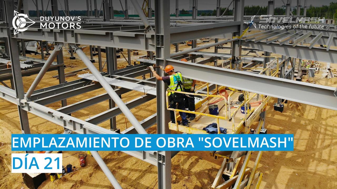 Emplazamiento de obra de "Sovelmash" / Día 21