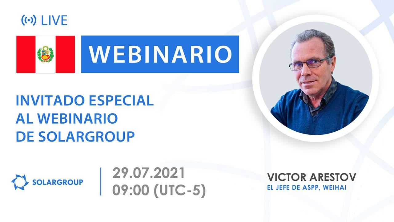 Peru. Invitado especial al webinario de SOLARGROUP