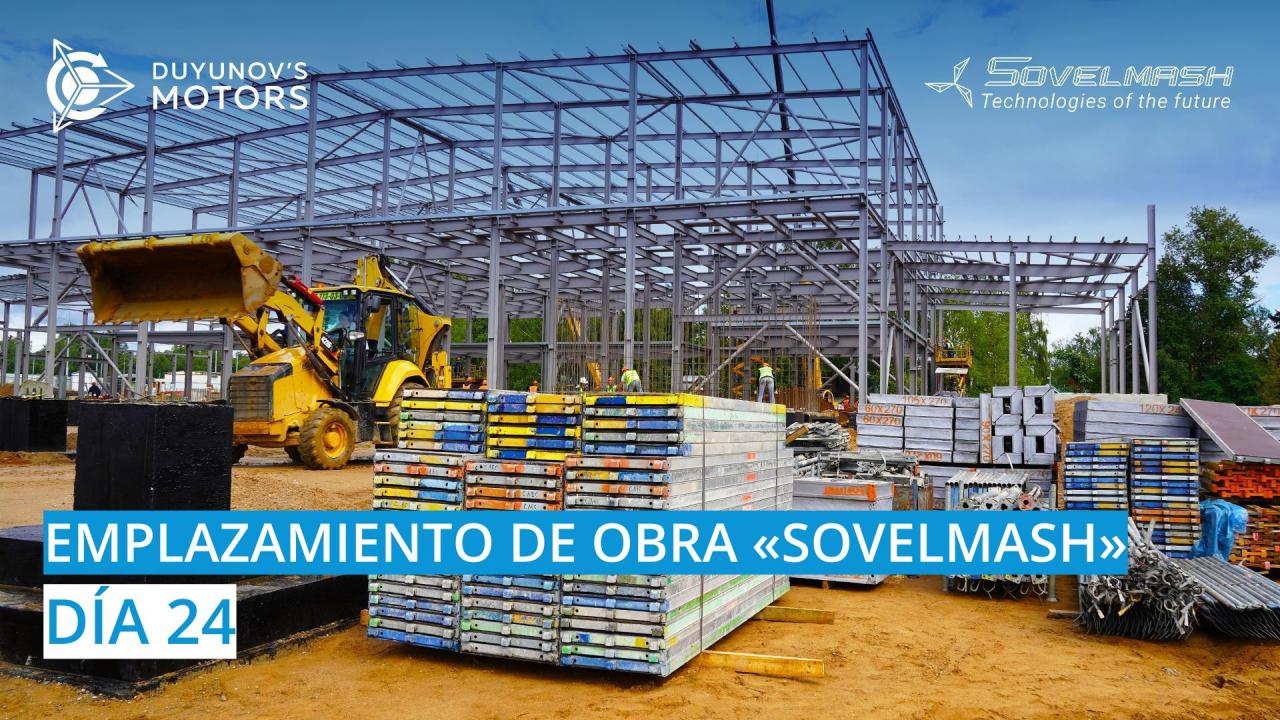 Emplazamiento de obra de "Sovelmash" / Día 24