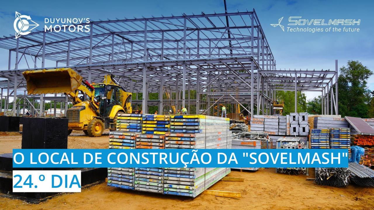 Local de construção da "Sovelmash" / 24.º dia