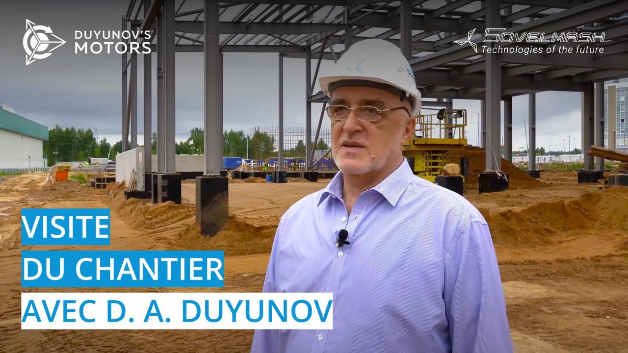 Visite du chantier avec D. A. Duyunov