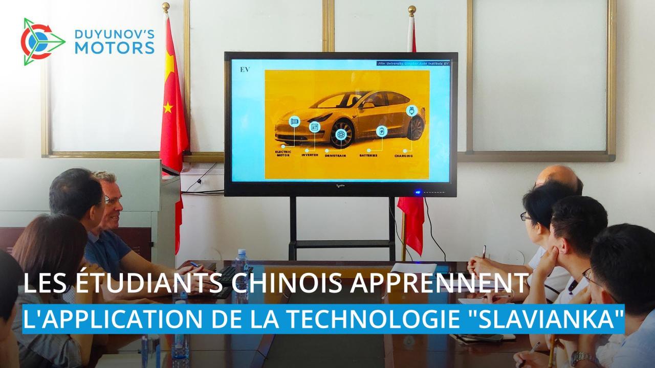 Les étudiants chinois apprennent l'application de la technologie "Slavianka"