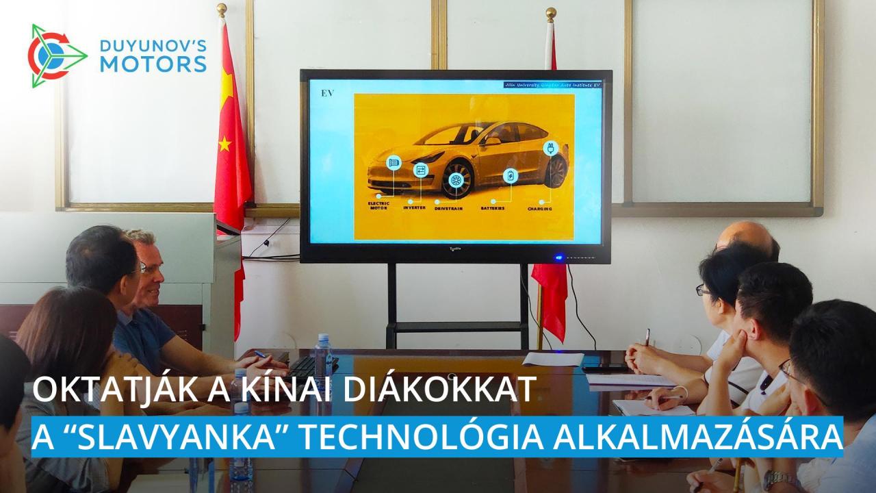 A kínai diákokat a „Slavyanka" technológia alkalmazására oktatják