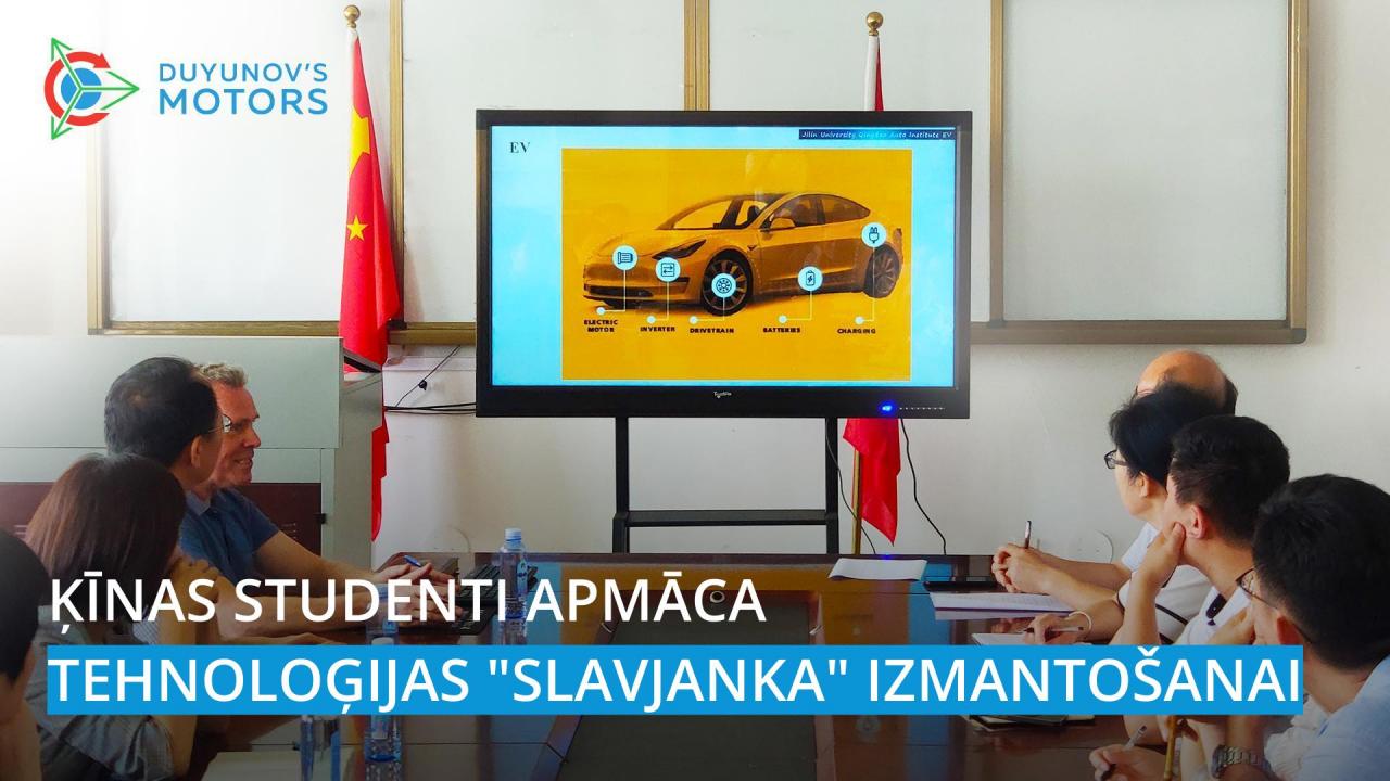 Ķīnas studenti apmāca tehnoloģijas "Slavjanka" izmantošanai