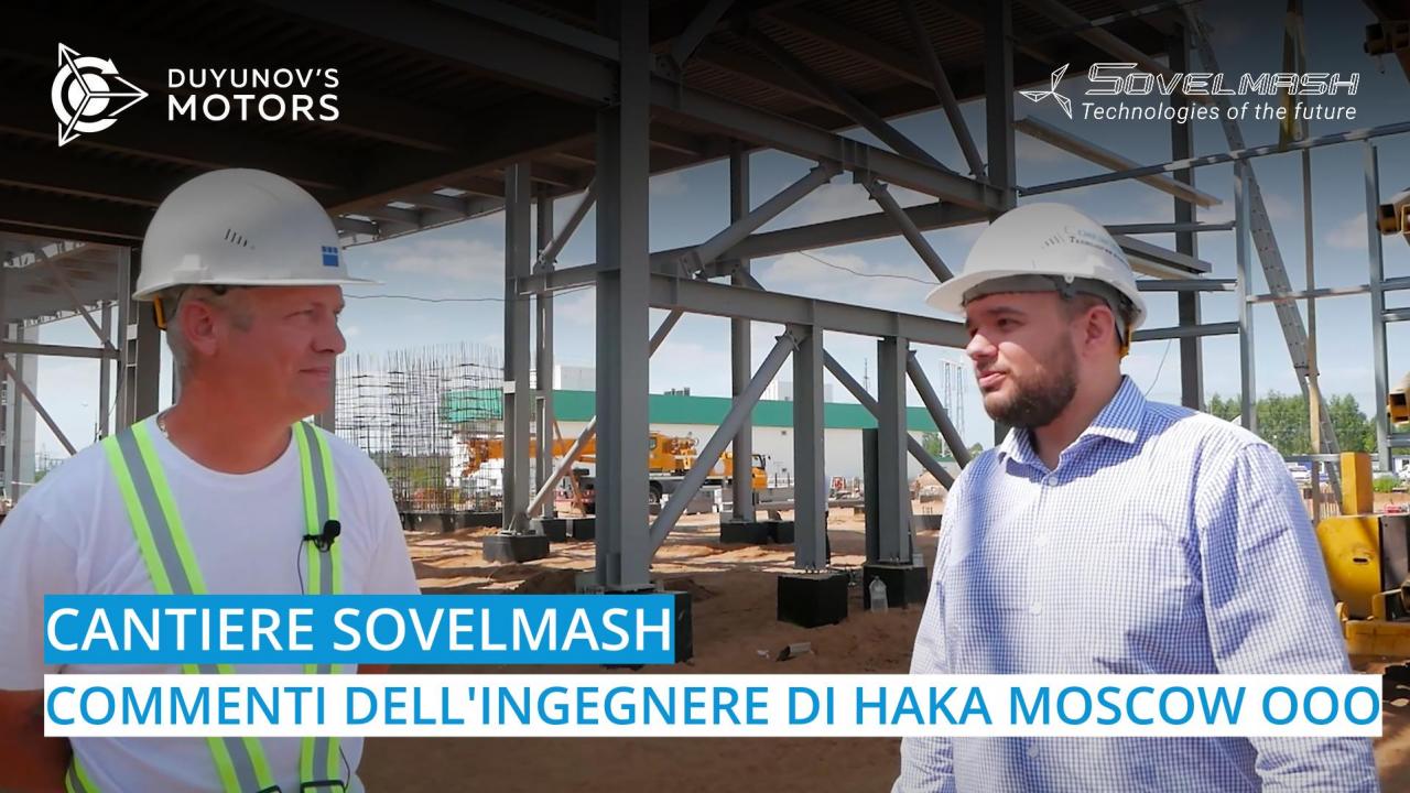 Cantiere Sovelmash: commenti dell'ingegnere di HAKA MOSCOW OOO