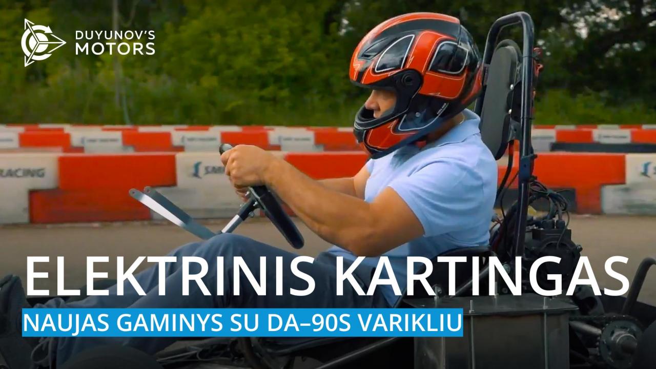 Elektrinis kartingas: naujas gaminys su DA–90S varikliu