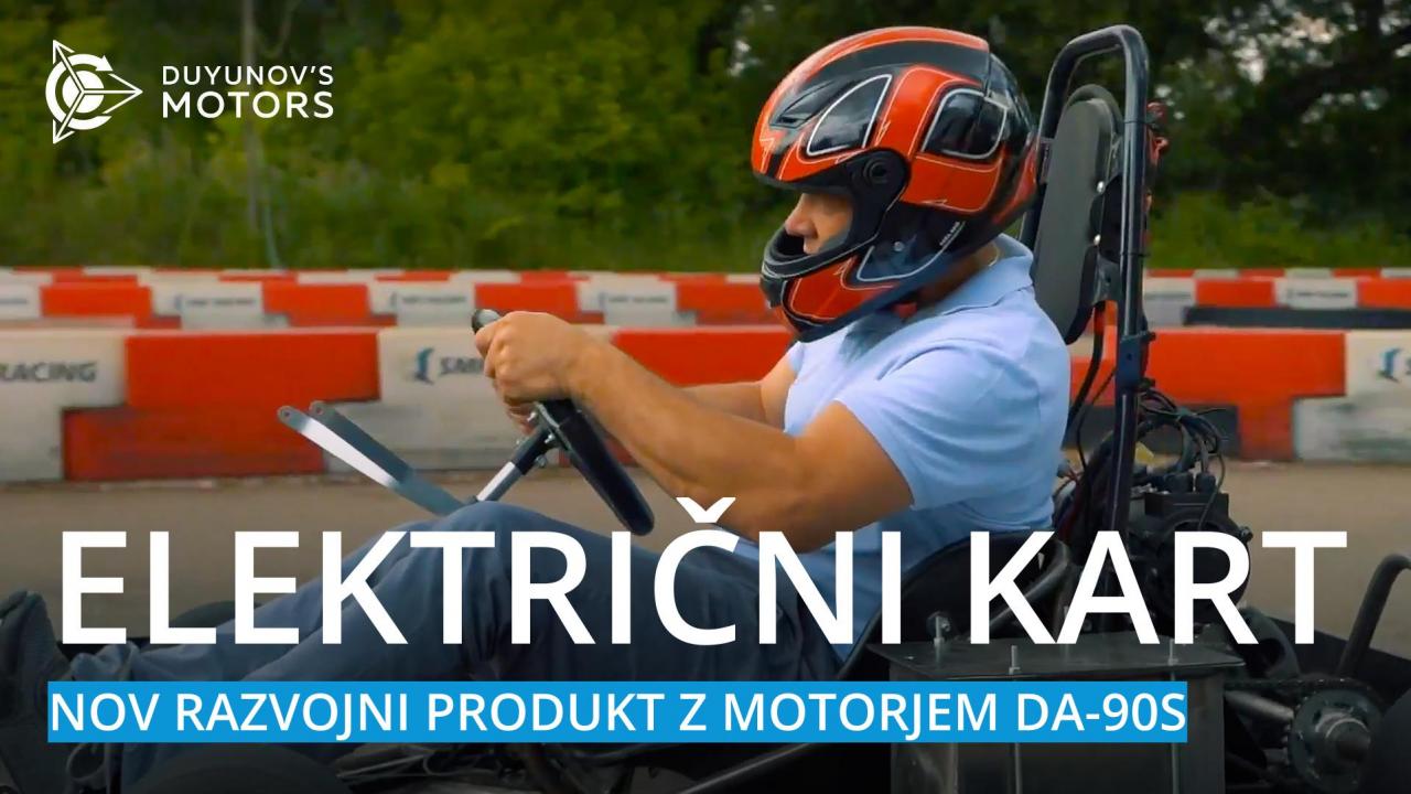 Električni kart: nov razvojni produkt z motorjem DA-90S