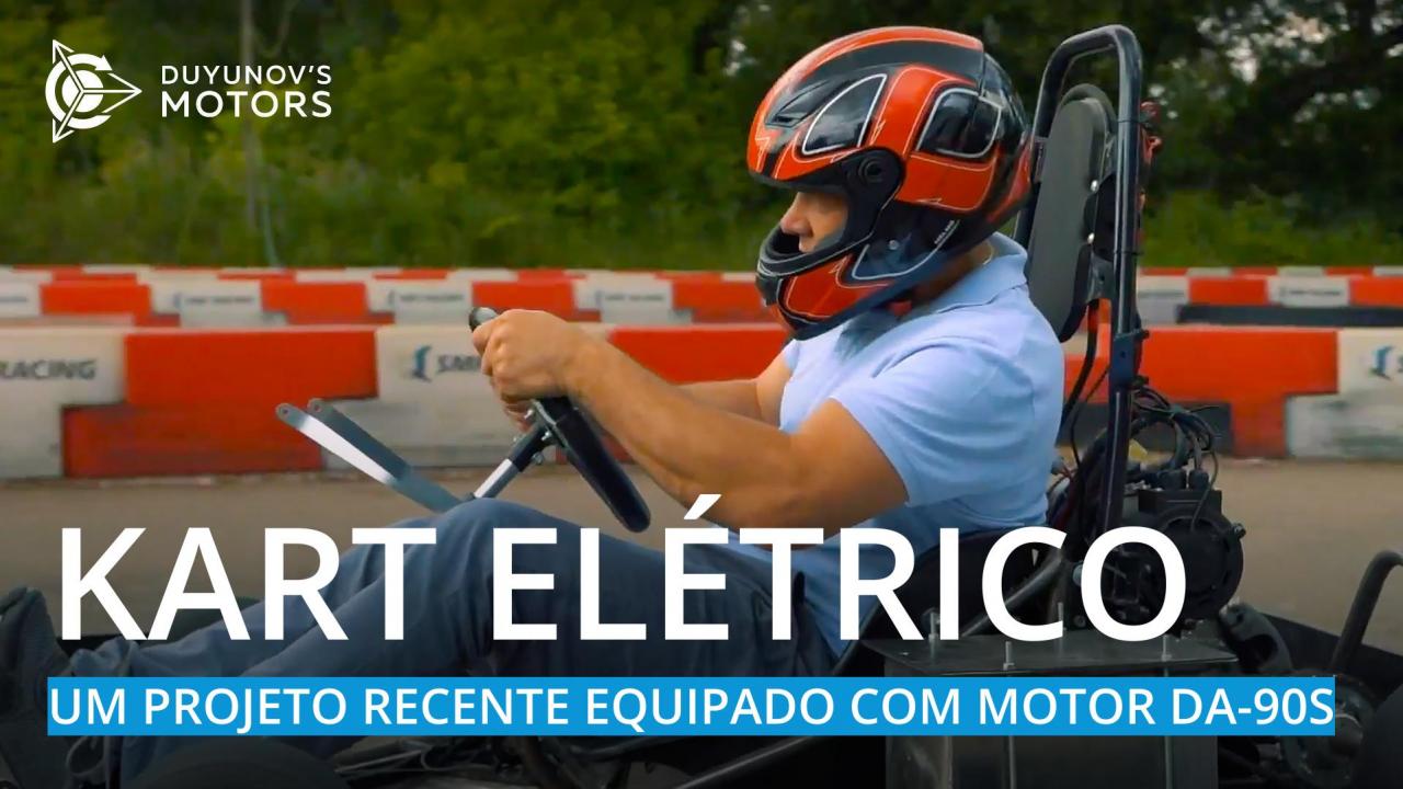 Kart elétrico: um projeto recente equipado com motor DA-90S