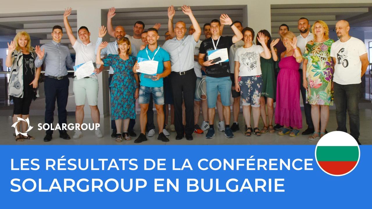 Bulgarie: résultats de la conférence SOLARGROUP