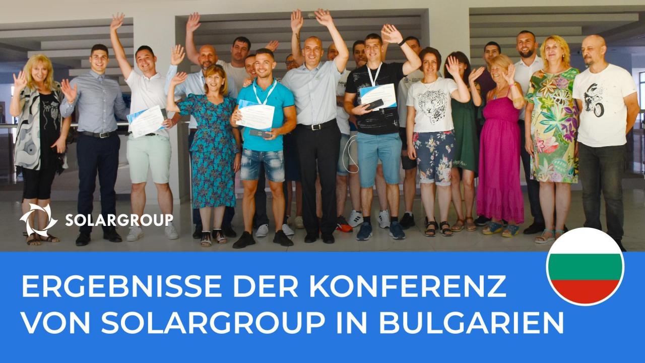 Bulgarien: Ergebnisse der SOLARGROUP-Konferenz