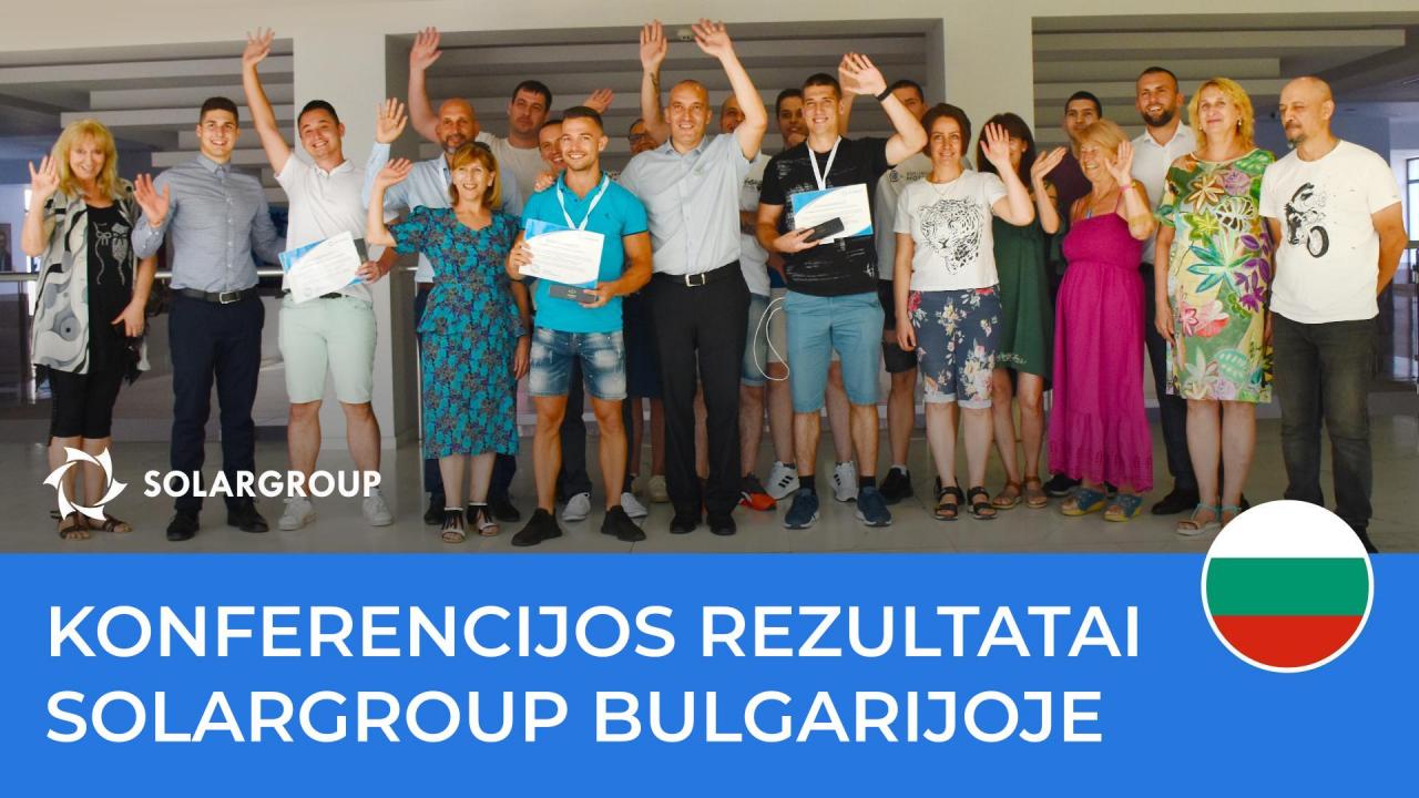 Bulgarija: SOLARGROUP konferencijos rezultatai