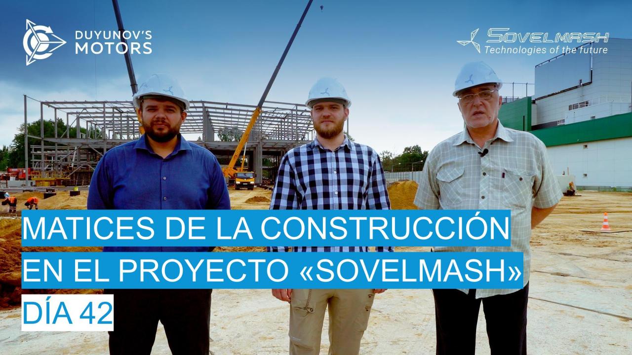 Matices de la construcción en el proyecto de "Sovelmash" / Día 42