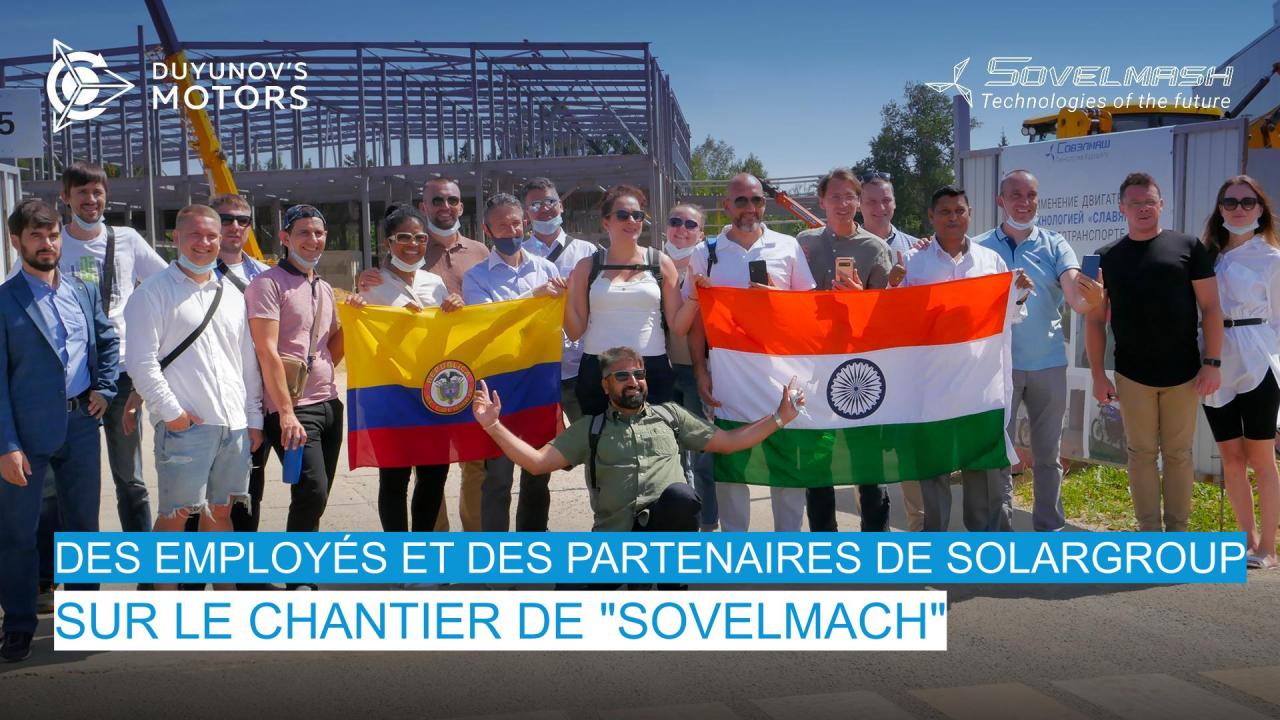 SOLARGROUP sur le chantier de "Sovelmach"