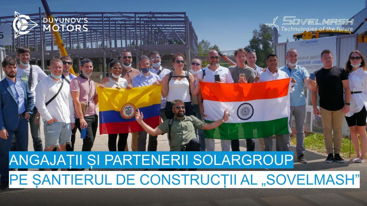 SOLARGROUP pe șantierul de construcții al „Sovelmash”