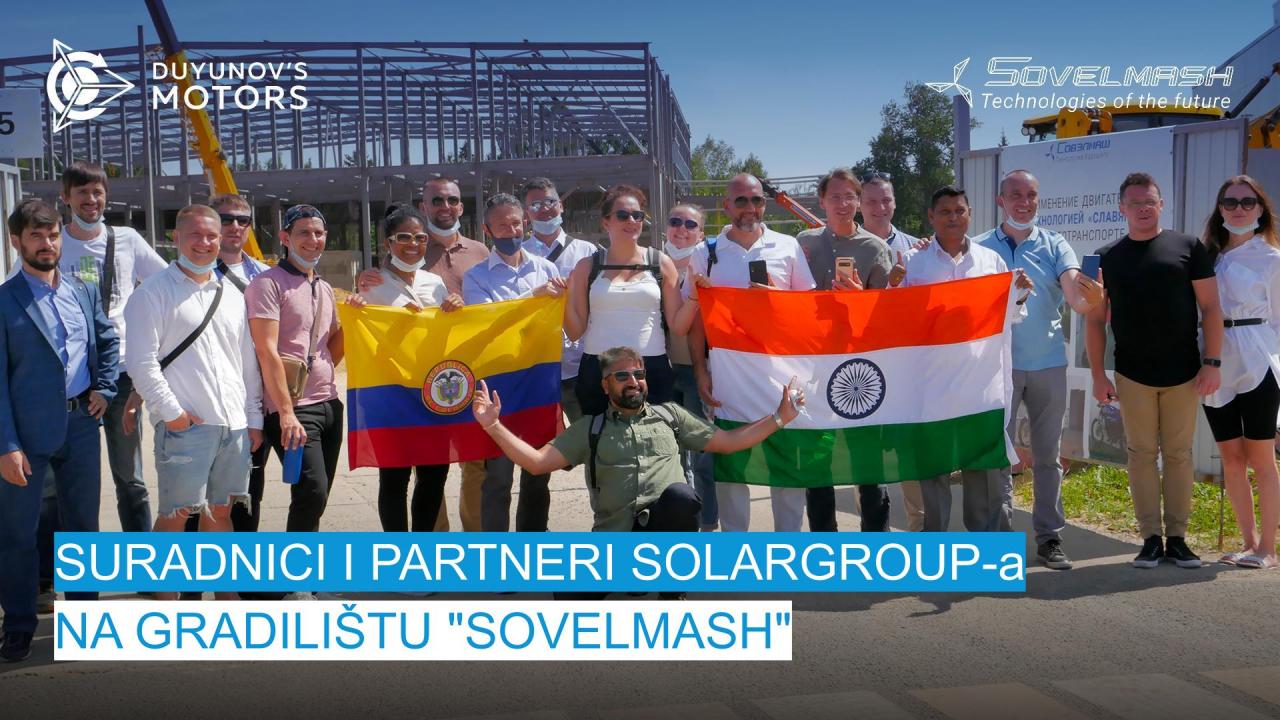 SOLARGROUP na gradilištu "Sovelmash"