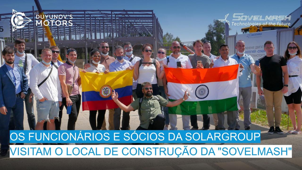 A SOLARGROUP no local de construção da "Sovelmash"