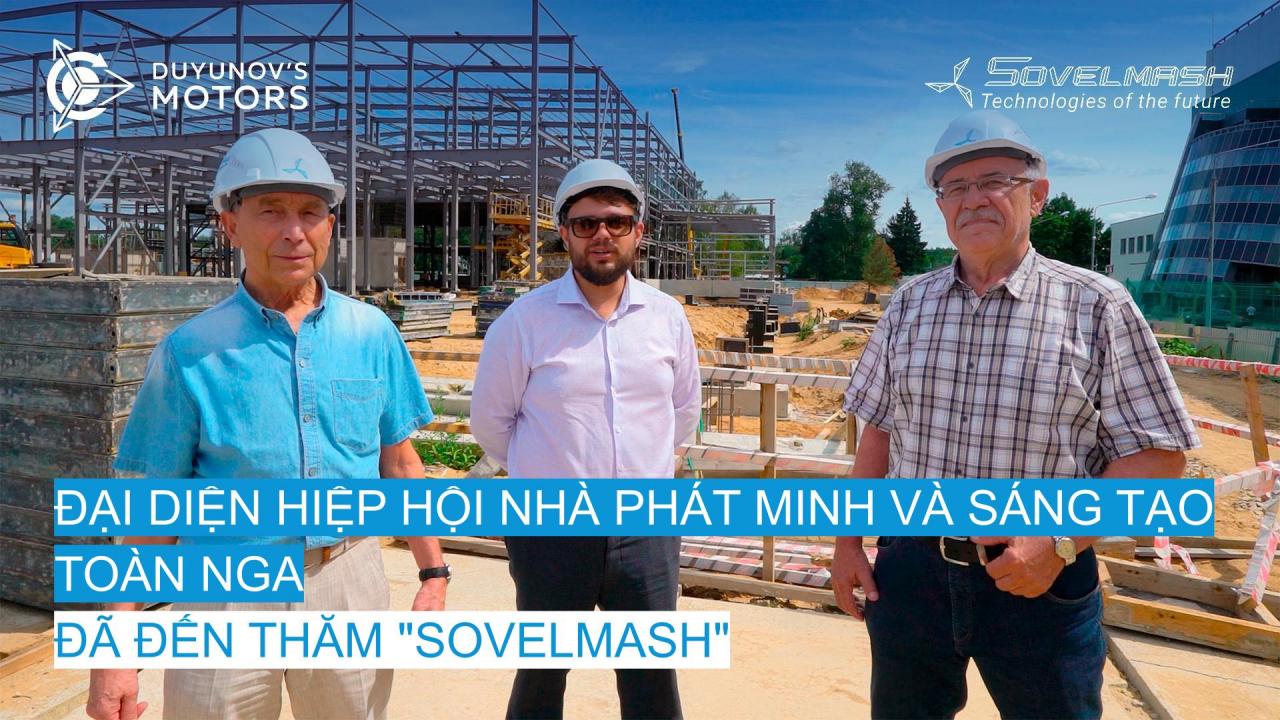 Đại diện Hiệp hội Nhà Phát minh và Sáng tạo Toàn Nga (VOIR) đã đến thăm "Sovelmash"