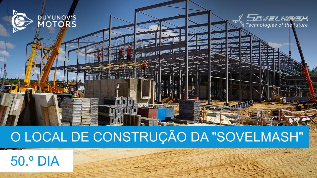 Local de construção da "Sovelmash" / 50.º dia