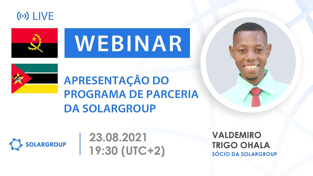 Mozambique / Angola. Apresentação do programa de parceria da SOLARGROUP