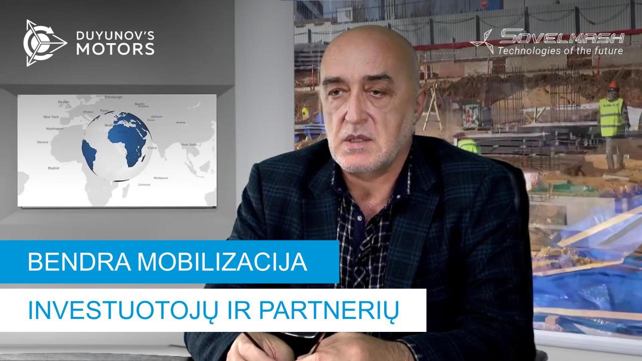 Dmitrijus Duyunovas apie poreikį mobilizuoti investicijas