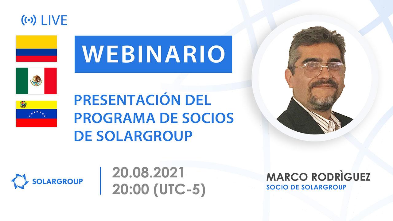 Latinoamerica. Presentación del programa de socios de SOLARGROUP