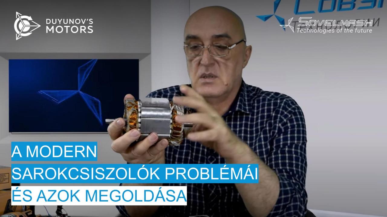 A modern sarokcsiszolók problémái és azok megoldása