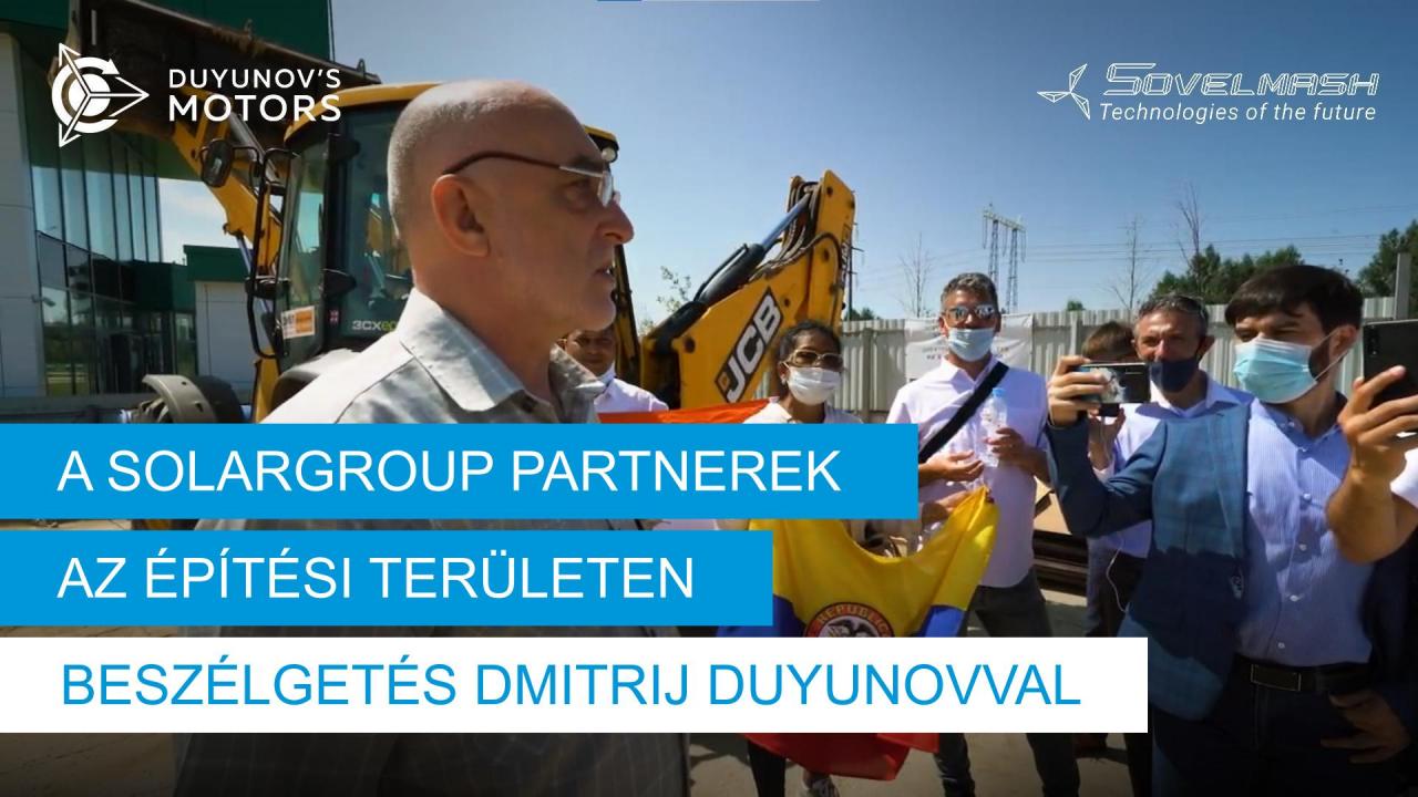 A SOLARGROUP partnerei az építkezési területen: miről beszéltek Dmitrij Duyunovval