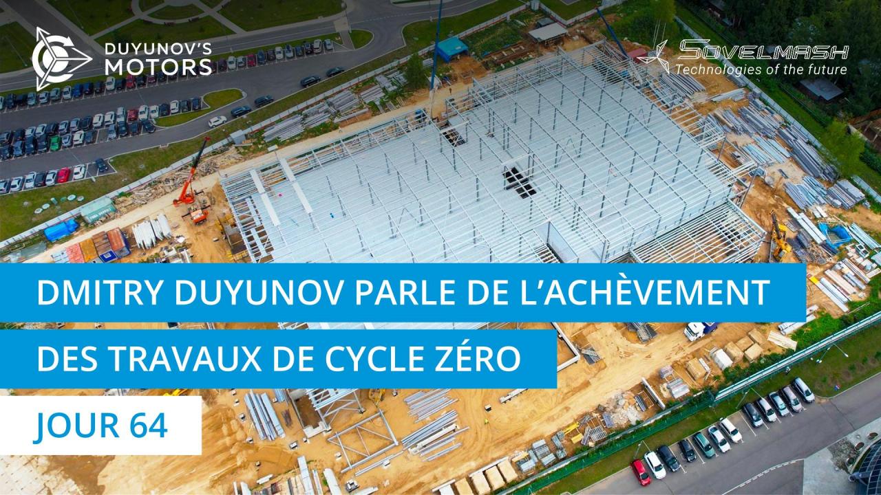 Dmitry Duyunov parle de l'achèvement des travaux de cycle zéro | Jour 64