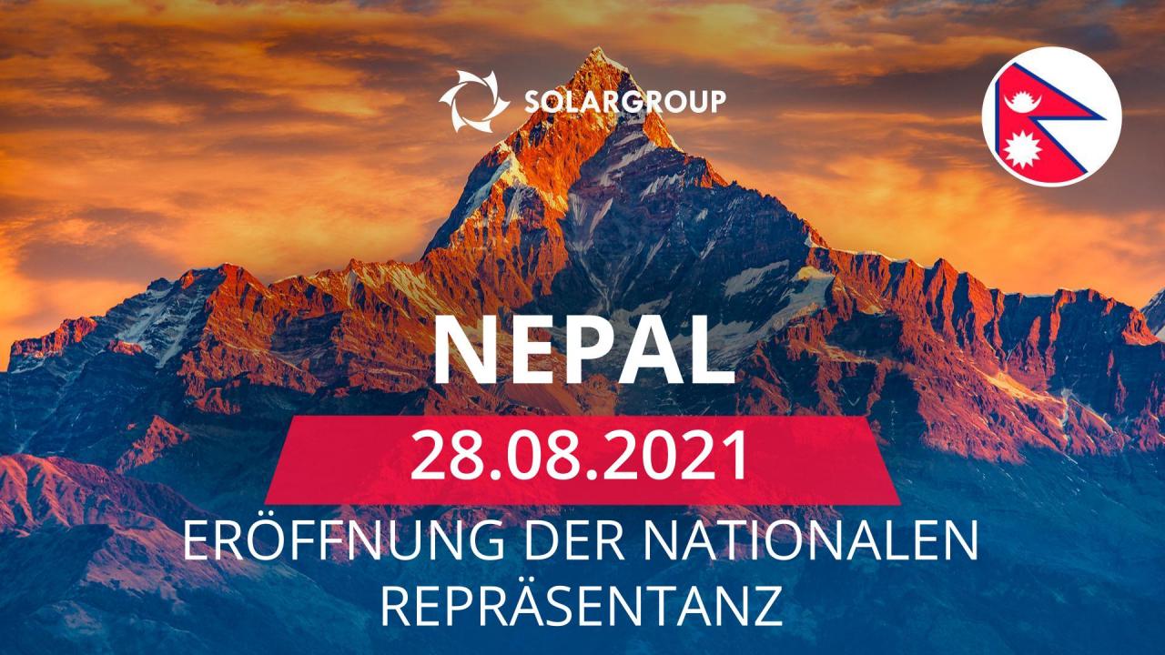 Das Unternehmen SOLARGROUP eröffnet die nationale Repräsentanz in Nepal